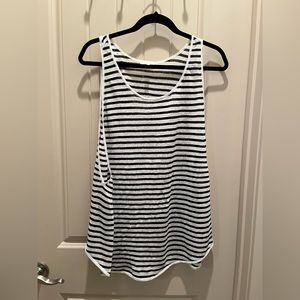 Eileen Fisher linen stripe tank top